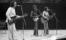 Hungária performing live in 1973, with band leader Miklós Fenyő at right