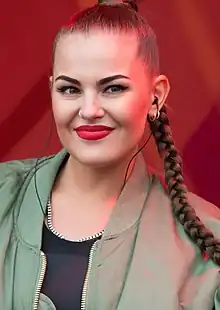 Tayurskaya smiling