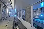 Platform under construction, July 2022