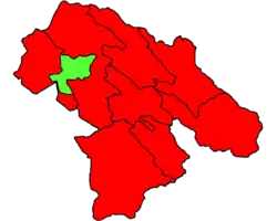 Location of Landeh County in Kohgiluyeh and Boyer-Ahmad province