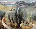 Galilean Hills, oil on canvas