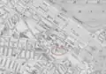 Detail of map of Boston in 1911, showing Grundmann Studios near Copley Square
