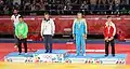 55&nbsp;kg victory ceremony