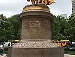 Detail of the Monument's pedestal