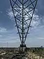 View of one of the Kent tower legs.