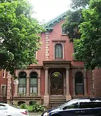447 Clinton Avenue, originally the David Burdette House, later the Galilee Baptist Church(c. 1850)
