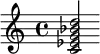 <c' es' g' bes' d''>2