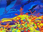 Tjaša Iris, cres, acryl on canvas, 40 x 60 cm, 1997