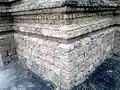 A view of the main temple's plinth