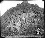 A basalt neck at Buron near Coudes, Southern France