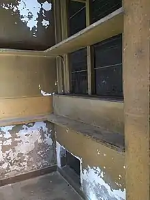 Inside a meat safe.