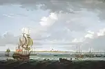 Shipping off Madras, 1780