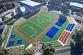 Aerial view of sports ground