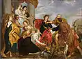 Achilles recognizes the daughters of Lykomedes, by a follower of Anthony van Dyck