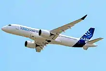 The A220-300 is the largest variant with a 3.7 m (12 ft) longer fuselage than A220-100.