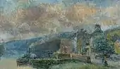Bateau à vapeur à Croisset, 60.9 × 103.5&nbsp;cm (24 × 40.7 in)