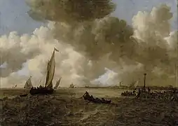A Stormy Seascape (1655), oil on canvas, 110 × 159&nbsp;cm., Sinebrychoff Art Museum