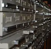 An analog catalog.