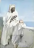 Man and boy in Algiers, 1887