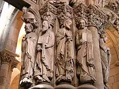 Pórtico da Gloria, Cathedral of Santiago de Compostela, Galicia, Spain, c. 12th–13th centuries