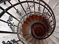 Looking down the staircase from the dome