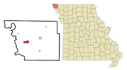 Location of Rock Port, Missouri