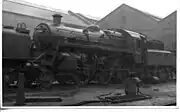 BR Standard Class 3 2-6-0 77000 at Darlington Works (1959)
