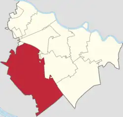 Location in Jinnan District