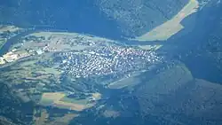 Aerial picture of Dorfprozelten from the north