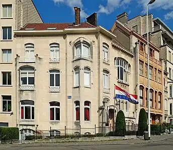 The extension, 2, avenue Palmerston/Palmerstonlaan
