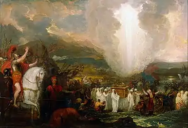 Joshua passing the River Jordan with the Ark of the Covenant,  1800