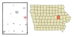 Location of Shellsburg, Iowa