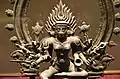 Sculpture of Bhadrakali in bronze from the 14th century CE