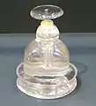 The reliquary of stupa n°2, in rock crystal (H: 11 cm, W: 8 cm, Victoria and Albert Museum).