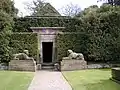 Sphinx in the Egyptian garden at Biddulph Grange c.1840
