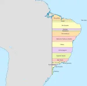 1534Capitanias hereditárias