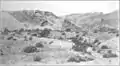 Tilted Muddy Creek Formation clays southwest of the ghost town of St. Thomas