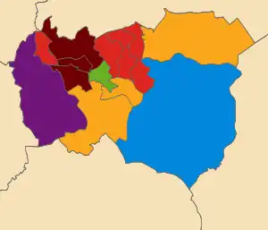 2019&nbsp;&nbsp;Labour Party (UK): 6 &nbsp;&nbsp;Liberal Democrats (UK): 3 &nbsp;&nbsp;Burnley and Padiham Independent Party: 3 &nbsp;&nbsp;Conservative Party (UK): 1 &nbsp;&nbsp;Green Party of England and Wales: 1 &nbsp;&nbsp;UK Independence Party: 1