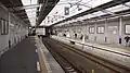 Platform 1 from the up (Sakado) end in October 2013