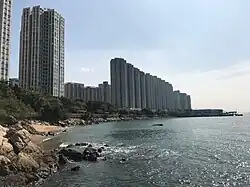 Residential blocks at the Butterfly Bay, Tuen Mun New Town