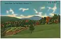 Postcard of eastern face of Camel's Hump