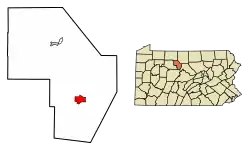 Location of Driftwood in Cameron County, Pennsylvania.
