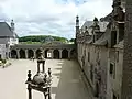 Courtyard, entrance and chapel