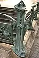 Corner post on simple enclosure, Place d'Italie