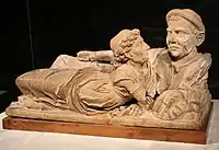 Urn of the Husband and Wife (no. 613), 1st century BC, from Volterra, Etruscan Museum Mario Guarnacci