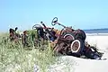 In 1976, about 1,500 vehicles were removed from the island. Few remain.