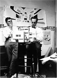 Portrait of C. van Eesteren and Th. van Doesburg