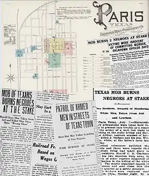 Old map of Paris
