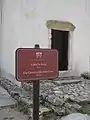 Entrance plaque