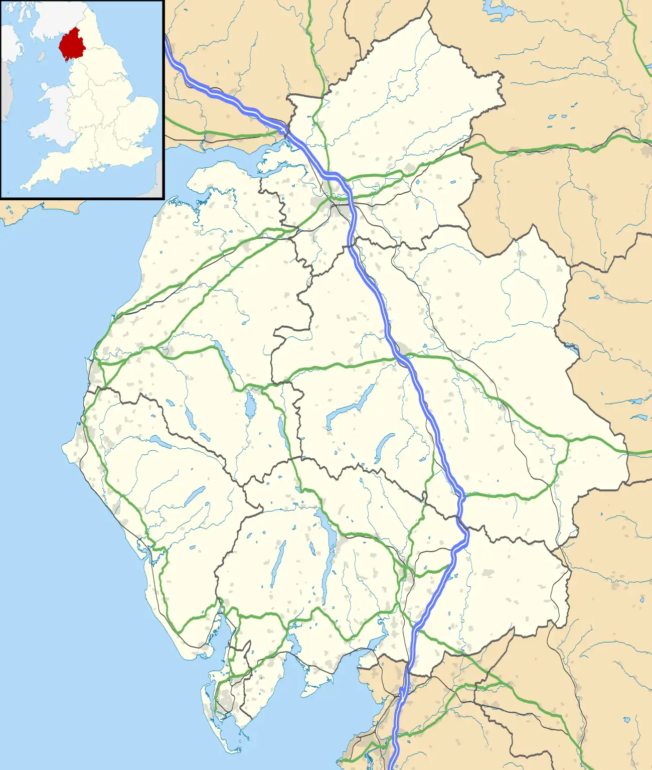 Sedbergh is located in Cumbria